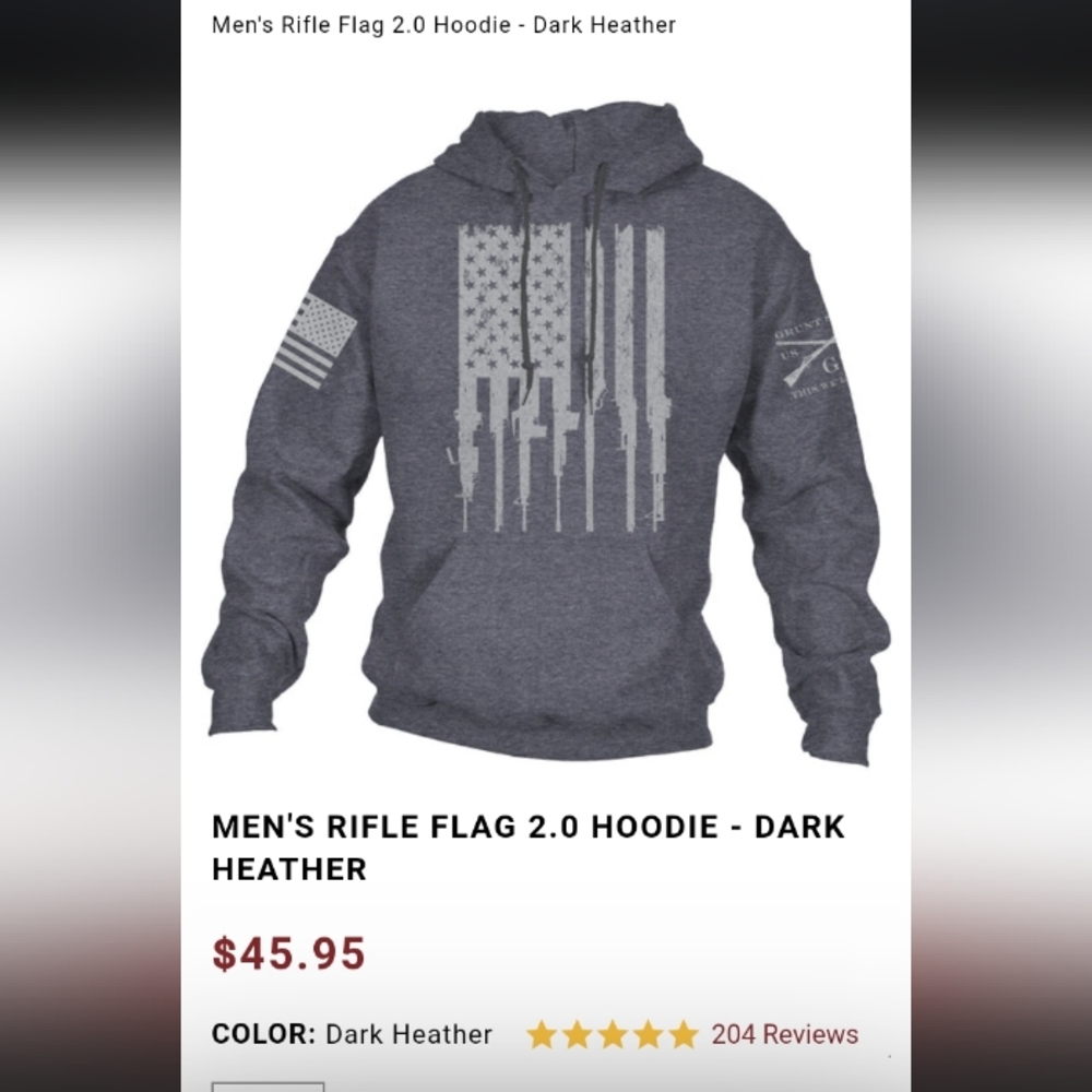 Grunt style hoodie xl